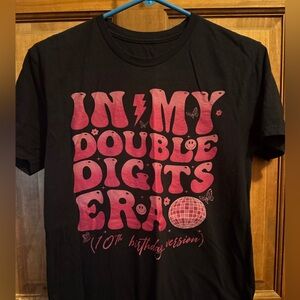 Adult small 10th birthday tshirt